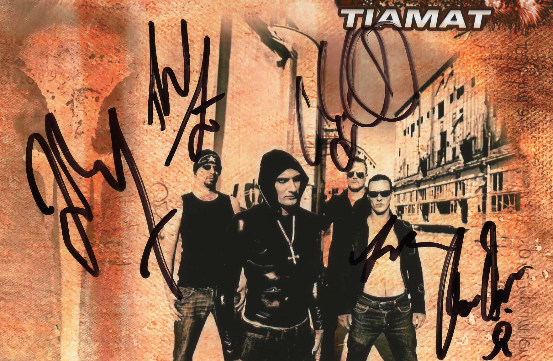 Tiamat - Metalová Skupina - podpisy